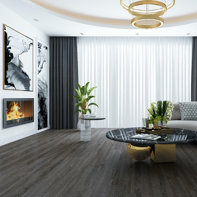 Dyna Core®, a brand new laminate option exclusive to Topdeck, is a water-resistant laminate which feels like authentic hardwood Dyna Core® is ideal for every room in the house, including kitchens, basements, living rooms, fitness rooms and many more